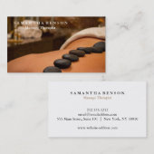 Eleganter moderner Massagetherapeut Visitenkarte (Vorne/Hinten)