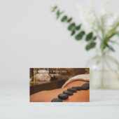 Eleganter moderner Massagetherapeut Visitenkarte (Stehend Vorderseite)