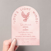 Eleganter moderner Minimal Romeo und Julia Zitat R Acryleinladungen (Insitu (Handheld))