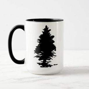 Eleganter moderner minimalismus Weihnachtsbaum Las Tasse