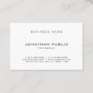 Eleganter moderner Minimalistic Entwurf beruflich Visitenkarte