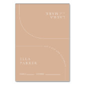 Eleganter moderner Minimalistischer Boho Wedding G Tischnummer (Vorderseite)