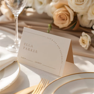 Eleganter moderner Minimalistischer Boho Wedding G Tischnummer