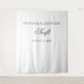 Eleganter moderner minimalistischer Hintergrund Wandteppich (Vorderseite)