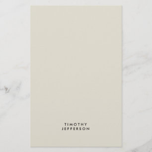 Eleganter moderner Minimalistischer Name Briefpapier