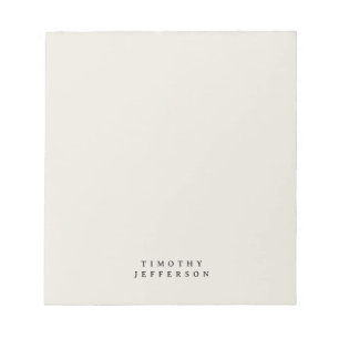Eleganter moderner Minimalistischer Name Notizblock