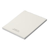 Eleganter moderner Minimalistischer Name Notizblock (Rotiert)