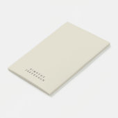 Eleganter moderner Minimalistischer Name Post-it Klebezettel (angewinkelt)