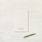 Eleganter moderner Minimalistischer Name Post-it Klebezettel (Auf Schreibtisch)