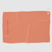 Eleganter moderner minimalistischer schicker profe golfhandtuch (Horizontal)