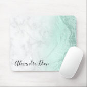 Eleganter, moderner, minzgrün Glitzer mit weißem M Mousepad (Mit Mouse)