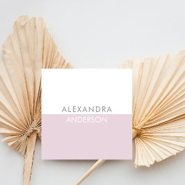 Eleganter moderner Monogram-Minimal Quadratische Visitenkarte