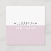 Eleganter moderner Monogram-Minimal Quadratische Visitenkarte (Vorderseite)