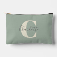 Eleganter moderner Monogrammname in Sage Green