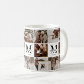Eleganter, moderner Multi-Foto Collage Geschenk Ke Kaffeetasse (VorderseiteRechts)