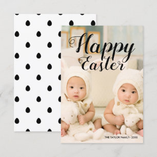 Eleganter, moderner Niedlicher Happy Ostertext   F Einladung