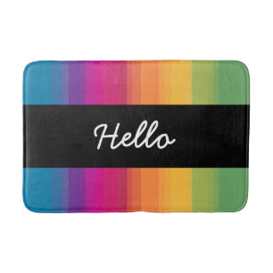 Eleganter moderner Ober-Gradient bunter Regenbogen Badematte