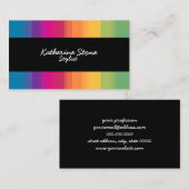 Eleganter moderner Ober-Gradient bunter Regenbogen Visitenkarte (Vorne/Hinten)