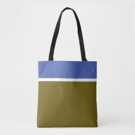 Eleganter, moderner Olive Medium Blaue Streifen Tasche