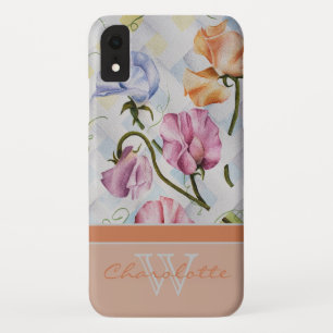 Eleganter moderner orange Monogramm-Name der Case-Mate iPhone Hülle