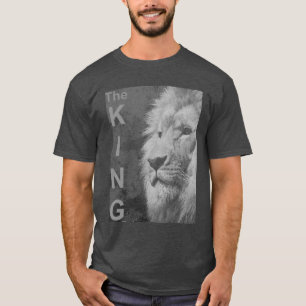 Eleganter moderner Pop Art Lion Kopf Vorlage Männe T-Shirt
