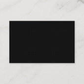 Eleganter, moderner Profiling Visitenkarte (Rückseite)