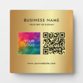 Eleganter, moderner QR-Code für das benutzerdefini Fotoplatte (Vorderseite)