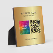 Eleganter, moderner QR-Code für das benutzerdefini Fotoplatte (Vorderseite)