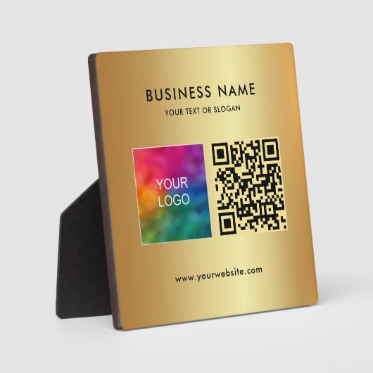 Eleganter, moderner QR-Code für das benutzerdefini Fotoplatte (Vorderseite)