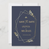 Eleganter moderner QR-Code für Hochzeiten speicher Save The Date (Vorderseite)