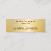 Eleganter moderner QR-Code Gold - Erstellen Sie Ih Mini Visitenkarte (Vorderseite)