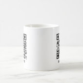Eleganter moderner QR-Code Scan Me Erstelle Deinen Kaffeetasse (Mittel)