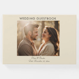 Eleganter, moderner Qr-Foto Gästebuch