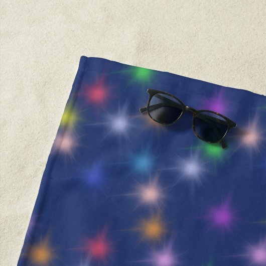 Eleganter moderner Regenbogen farbiger Gradientens Strandtuch (Beispiel)