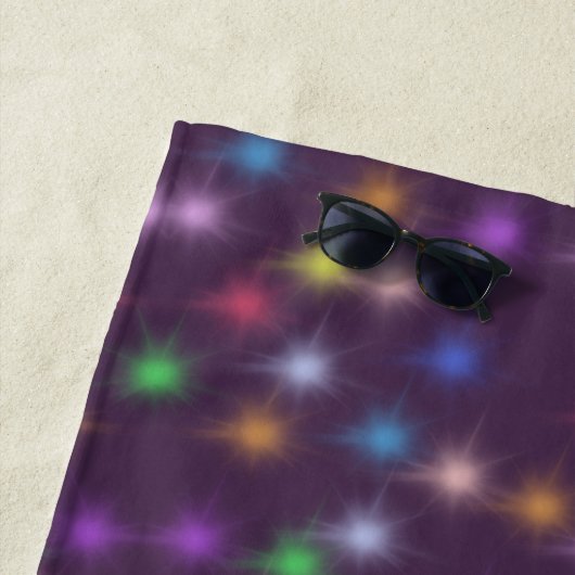 Eleganter moderner Regenbogen farbiger Gradientens Strandtuch (Beispiel)
