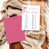 Eleganter, moderner rosa Bow, der schon einmal ges Einladung