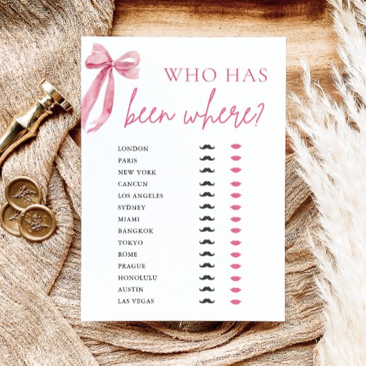 Eleganter, moderner rosa Bow, der schon einmal ges Einladung