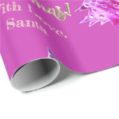 Eleganter Moderner Rosa und Gold Weihnachtsbaum Ch Geschenkpapier (Rolleneckpunkt)