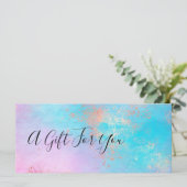 Eleganter moderner Rose-Goldmaktist (Stehend Vorderseite)