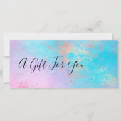 Eleganter moderner Rose-Goldmaktist (Vorderseite)