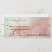 Eleganter moderner Rose-Goldmaktist (Rückseite)