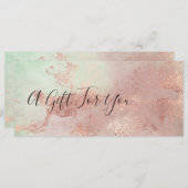 Eleganter moderner Rose-Goldmaktist (Vorne/Hinten)