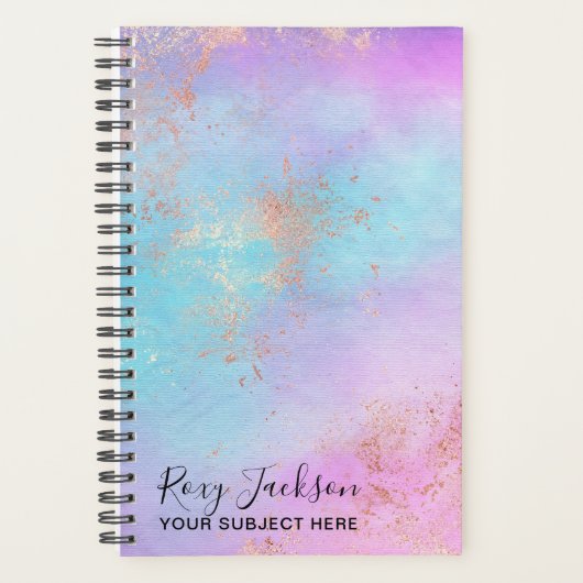 Eleganter moderner Rose-Goldmaktist Planer (Vorderseite)