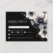 Eleganter moderner RSVP Begleitkarte (Vorderseite)