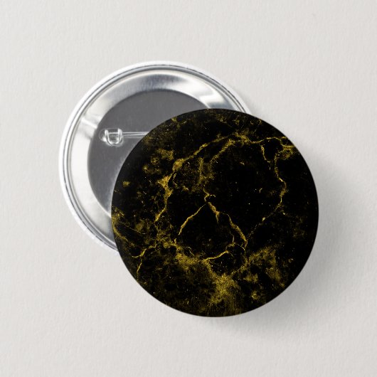 eleganter, moderner schicker schwarz-goldener Marm Button (Vorne & Hinten)