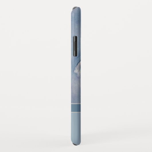 Eleganter moderner Schnauzer mit Monogram-Name Case-Mate iPhone Hülle (Hinten/Rechts)