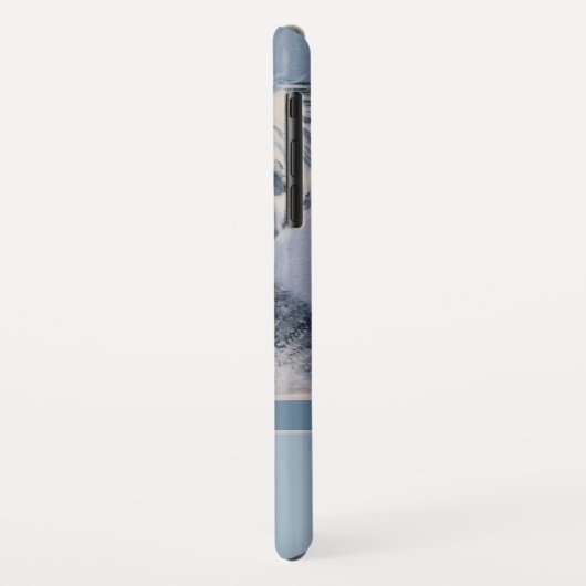 Eleganter moderner Schnauzer mit Monogram-Name Case-Mate iPhone Hülle (Hinten/Links)