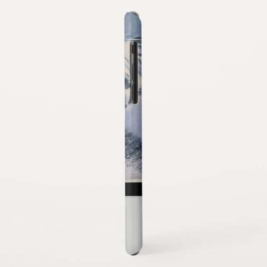 Eleganter moderner Schnauzer mit schwarzem Monogra Case-Mate iPhone Hülle (Hinten/Links)