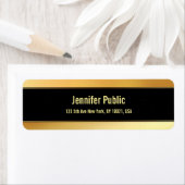 Eleganter moderner Schwarz-Gold-Einfaches Template (Insitu)