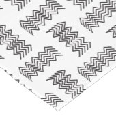 Eleganter moderner Schwarz-Weiß Tischläufer (Ecke)